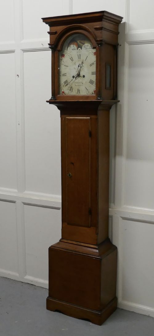 fig 1. George III Country Oak Long Case Clock by John Edwards of Norwich
