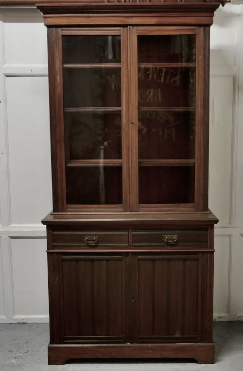 fig 1. An Edwardian Walnut Bookcase