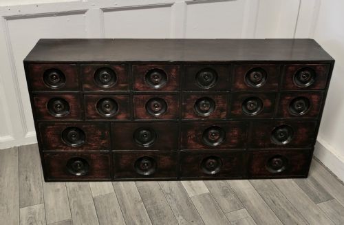 fig 1. 19th Century Chemist Drawers 20 Drawer Pharmacists Cabinet