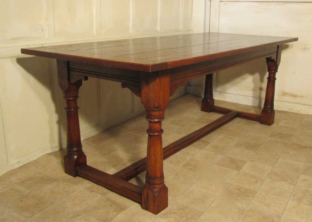 Antique Oak Refectory Dining Table