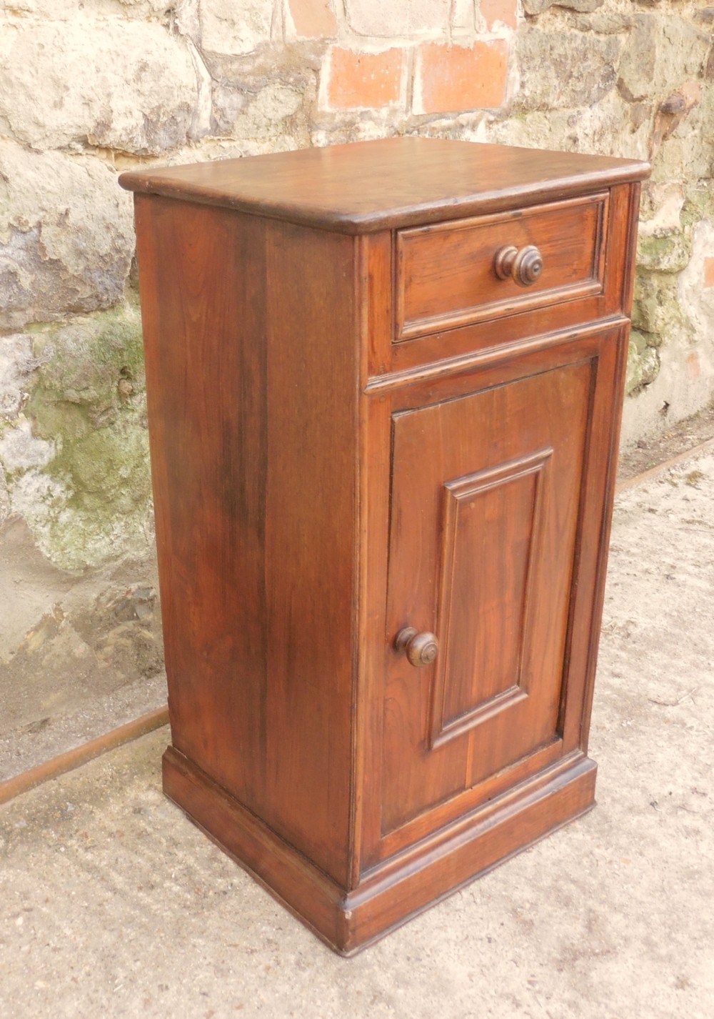 French Chestnut Bedside Cupboard or Night Table