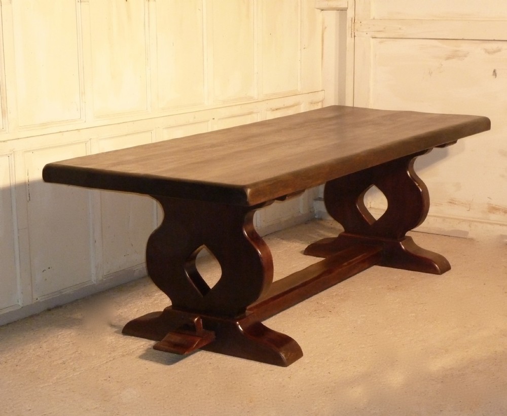 A Large French Oak Refectory Table, Table  Monastère
