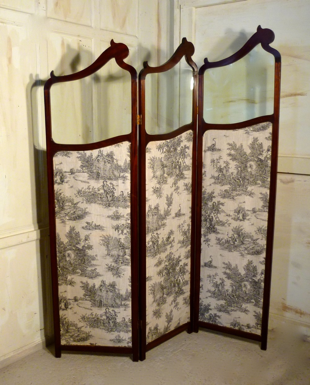 French Upholstered Dressing Screen