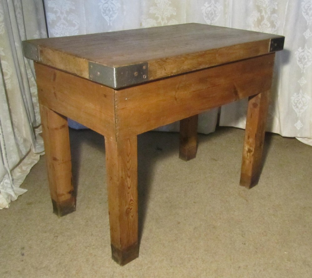 Large Butchers Cutting Table