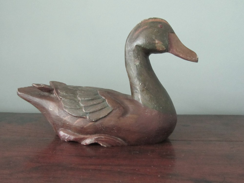 Superbly Painted and Carved  Decoy Duck