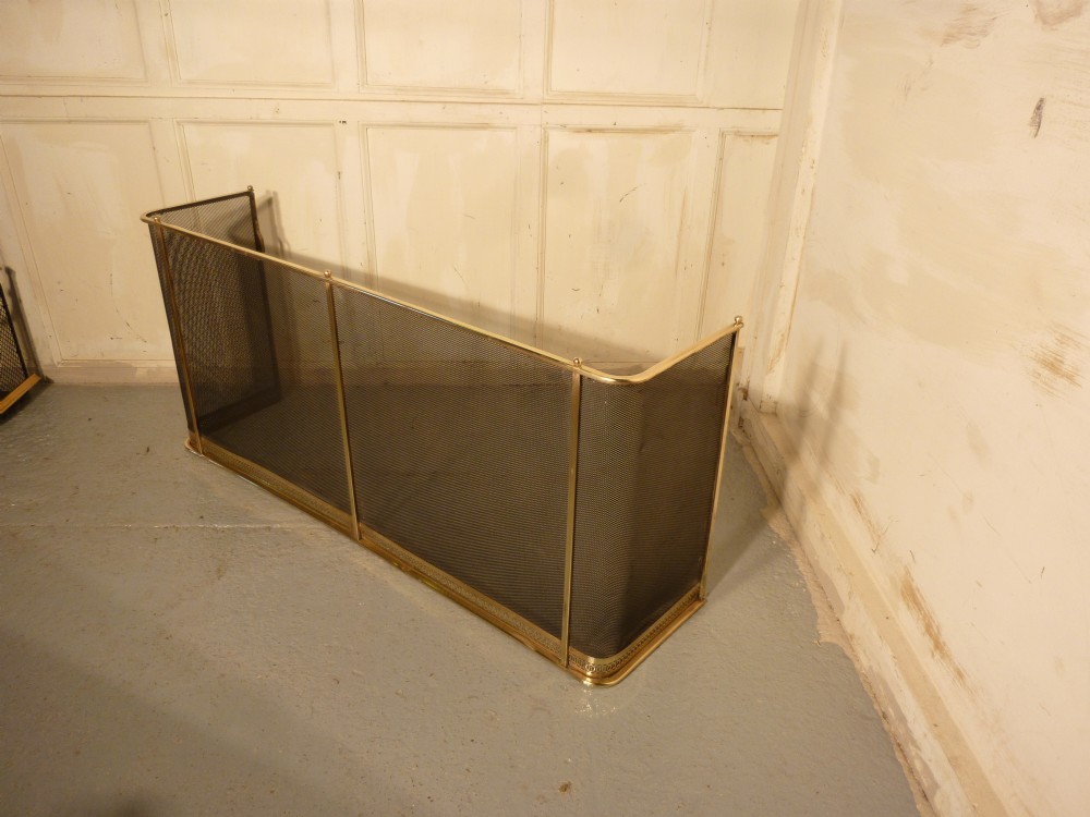 Brass and Iron Club Fender or Nursery Guard