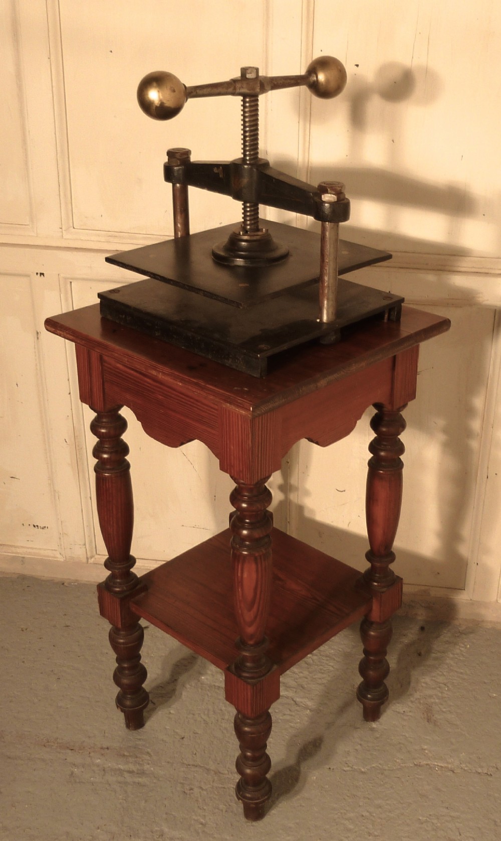 A 19th Century, Brass and Cast Iron Flower or Book Press