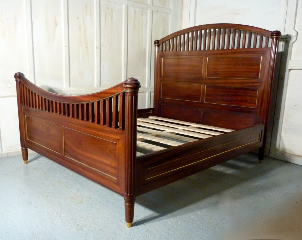 A Stunning French Empire Style Double King Size Bed 