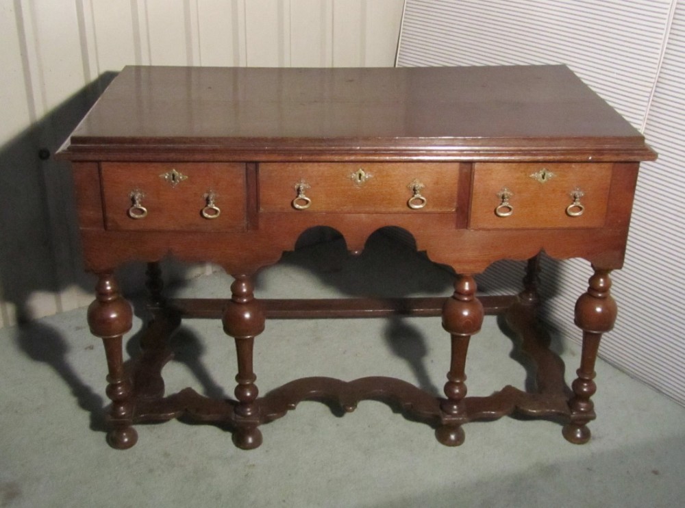  Gothic Oak Serving Table or Hall Dresser