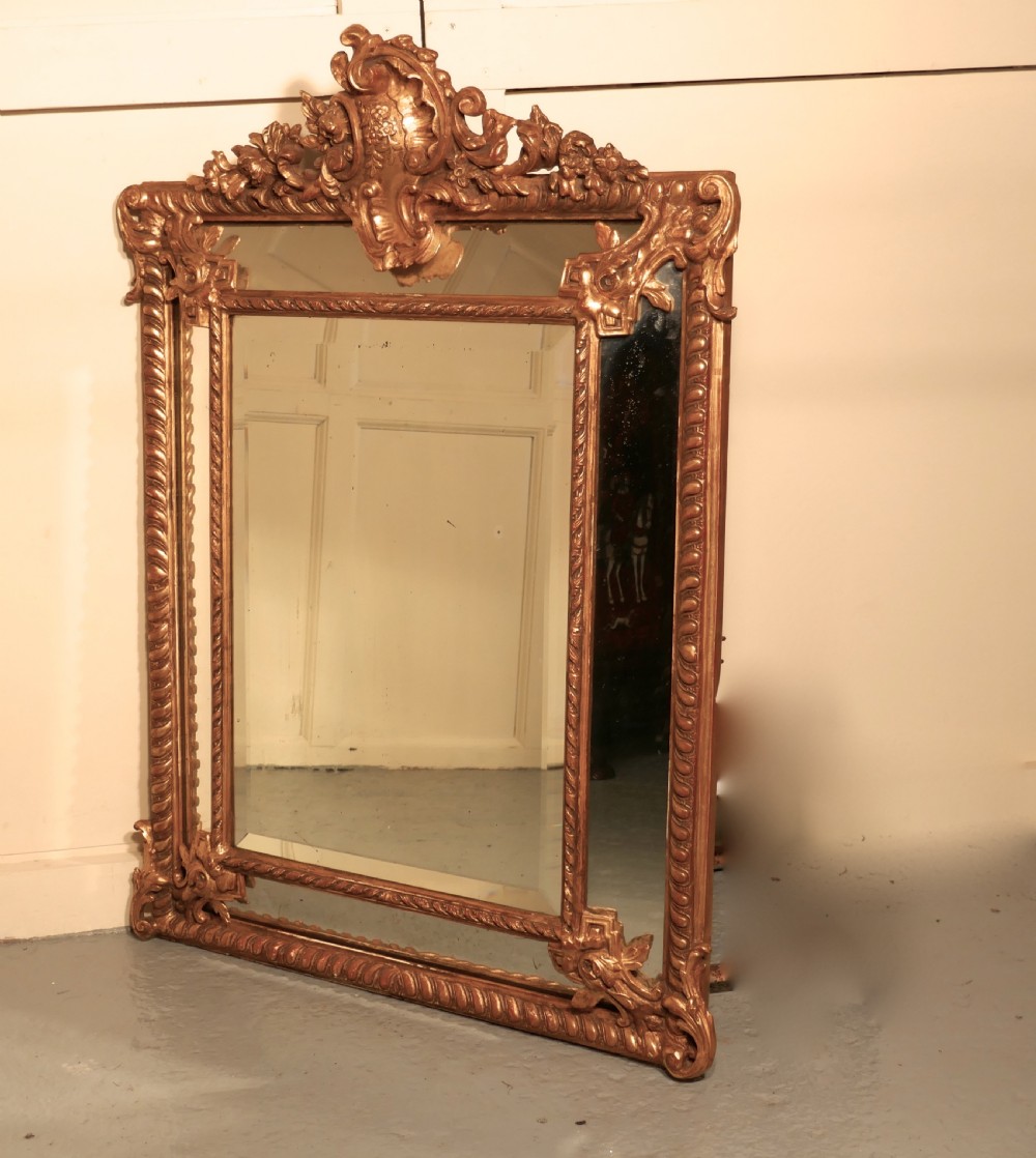 A Stunning Napoleon III French Cushion Mirror View III