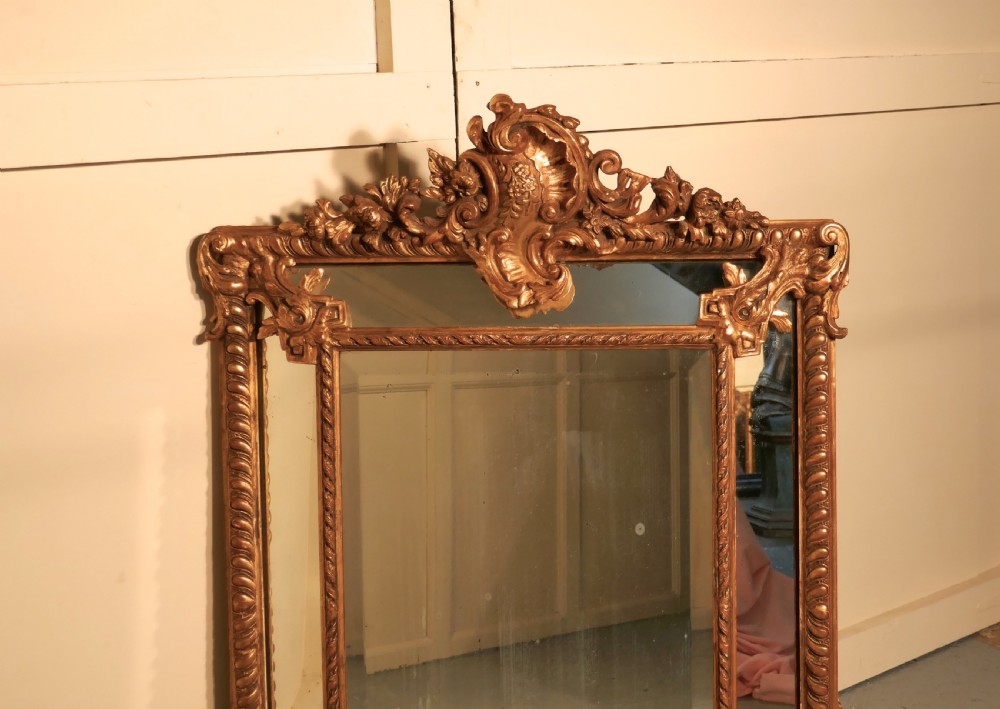 A Stunning Napoleon III French Cushion Mirror View IV