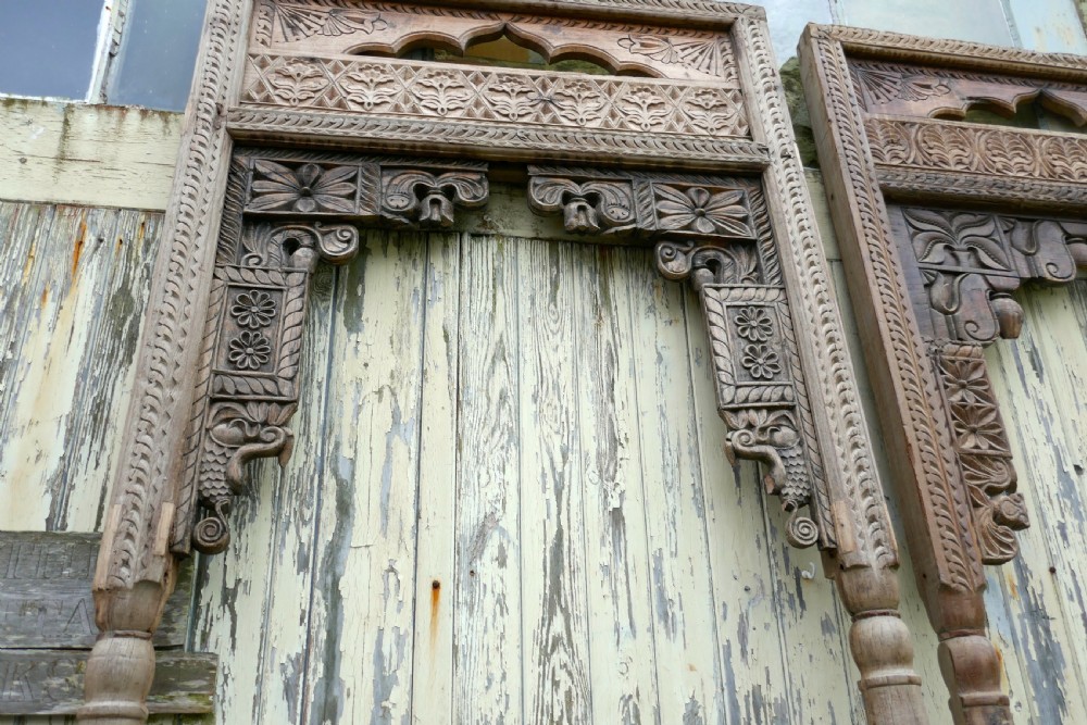 Arched Panel from a 19th Century Indonesian Carved Teak Gazebo View IV