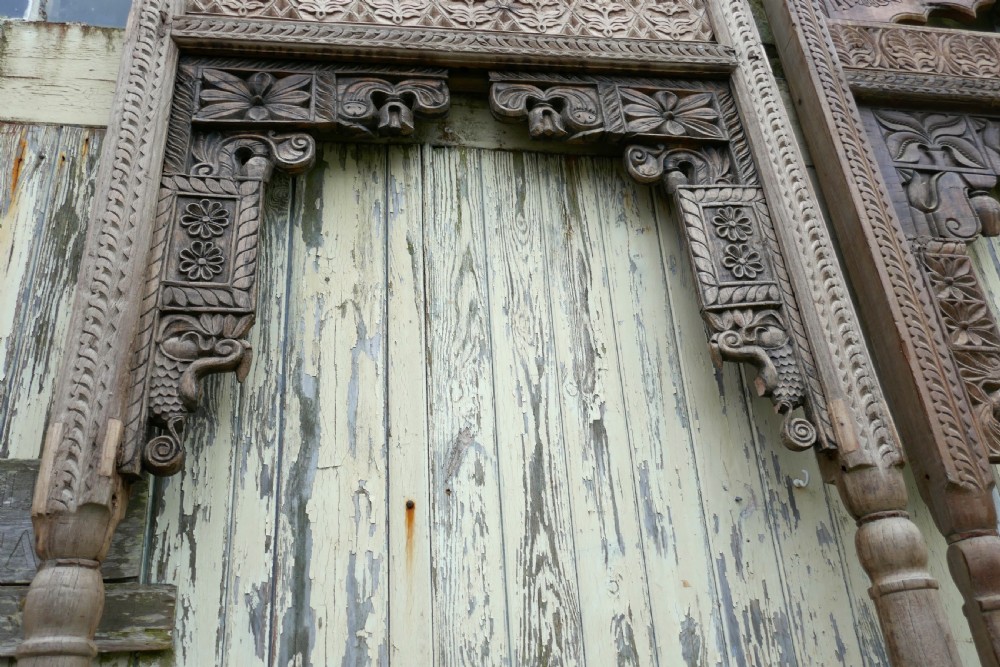 Arched Panel from a 19th Century Indonesian Carved Teak Gazebo View V