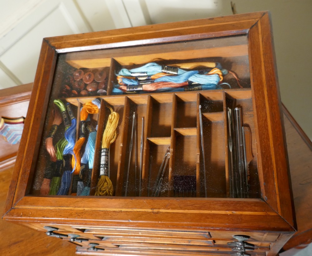Morris and Yeoman’s Needles & Co Haberdashery Advertising 3 Drawer Cabinet View IX