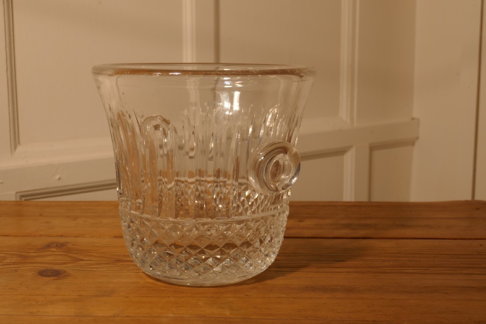 St Louis Crystal Tommy Ice Bucket, Hand Cut French Crystal Wine Cooler View IV