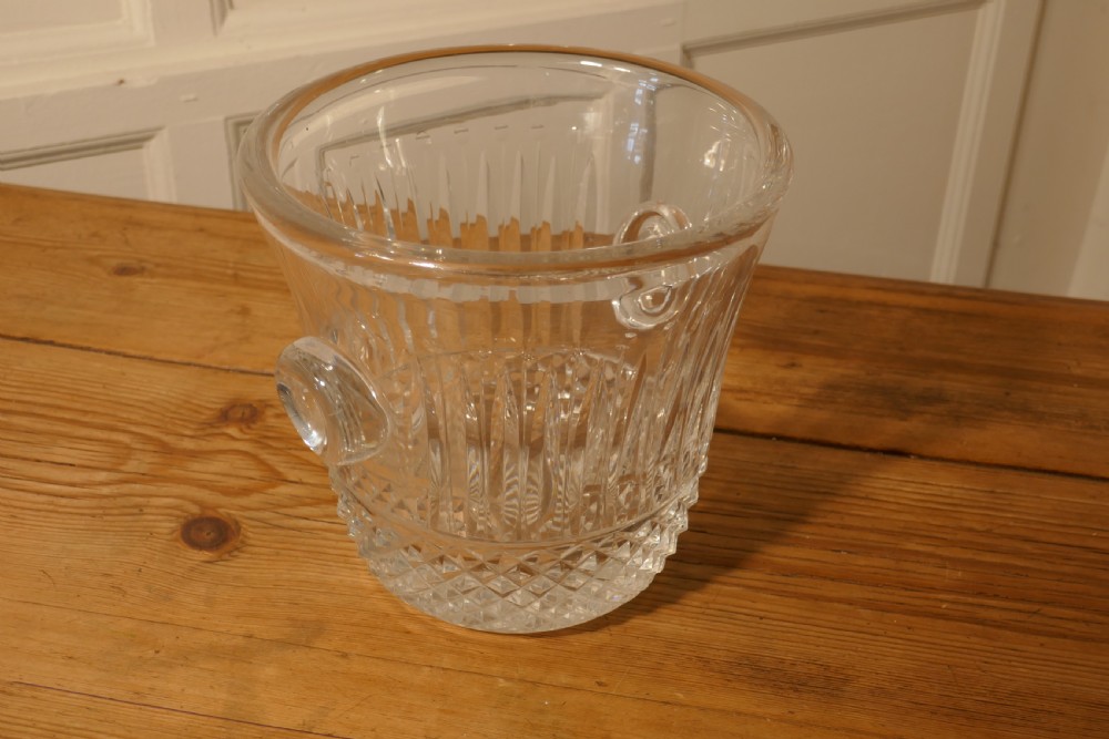 St Louis Crystal Tommy Ice Bucket, Hand Cut French Crystal Wine Cooler View VIII