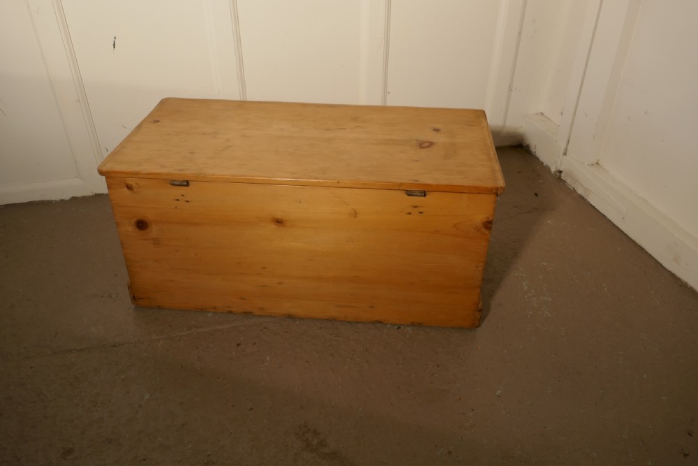 Victorian Pine Blanket Box View II