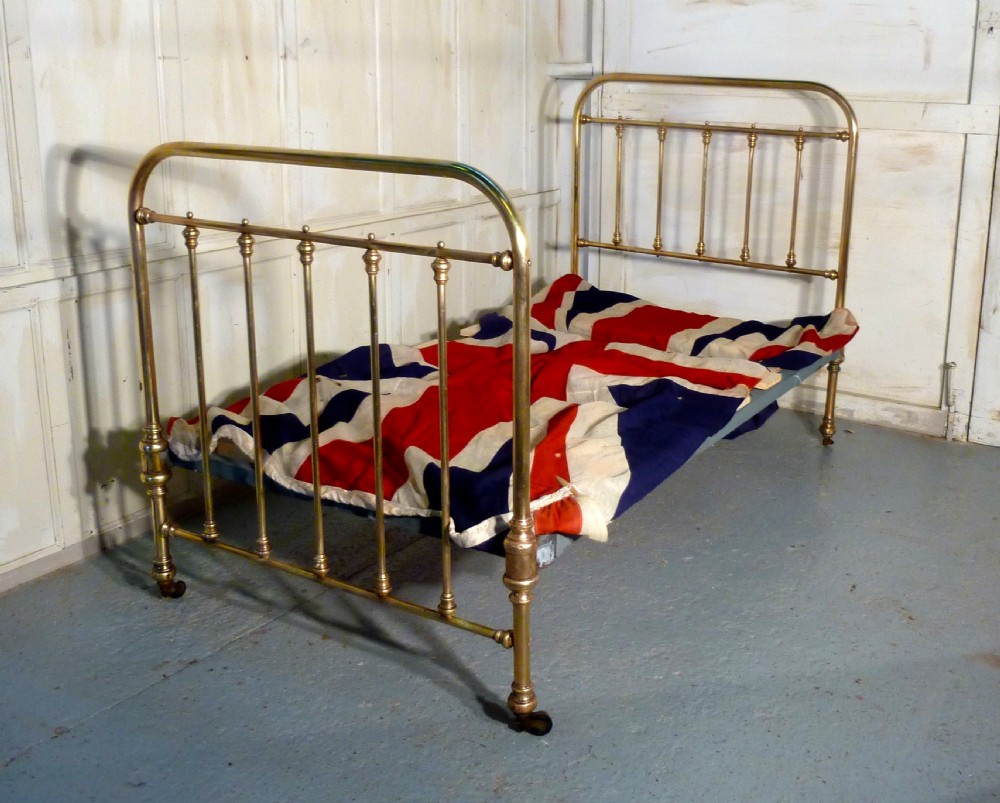 Superb Quality Victorian Brass Single Bed View V