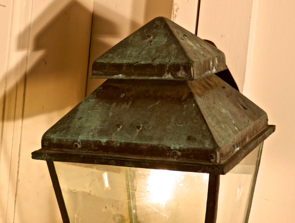 Large Copper Wall Lantern View IX
