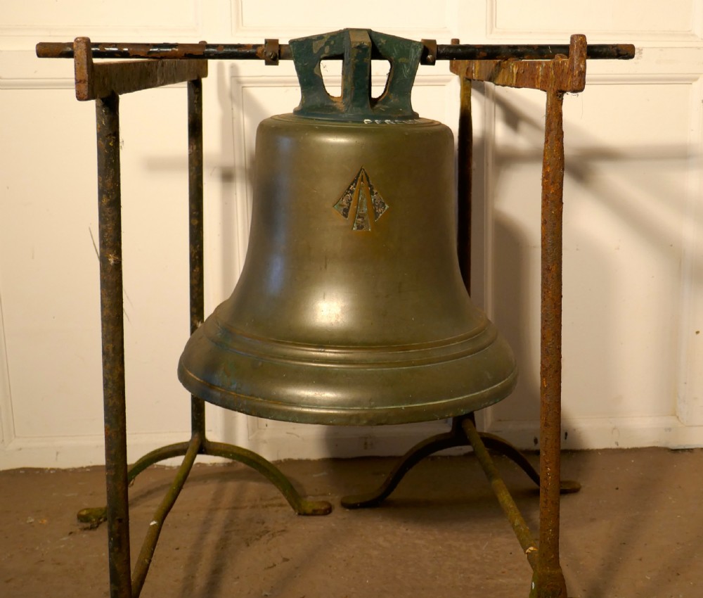Huge Heavy Bronze Bell, Tower Bell View VI