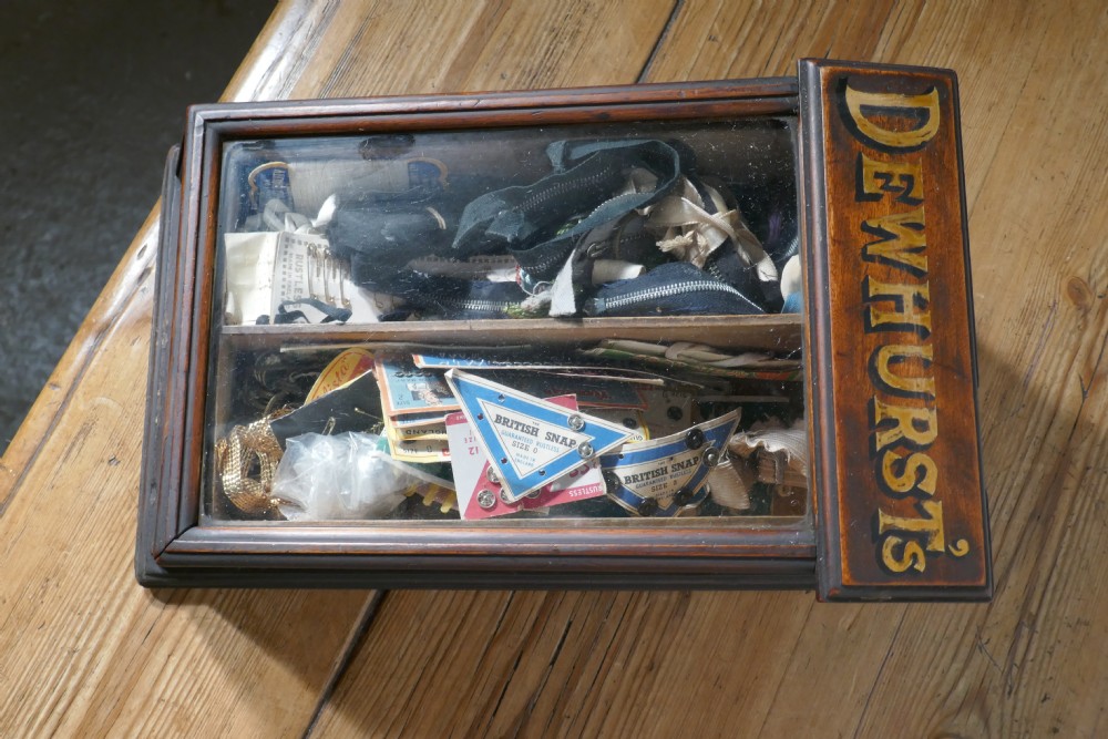 Edwardian Dewhurst’s Sylko Counter Top Cotton Reel Display Case Cabinet  View II