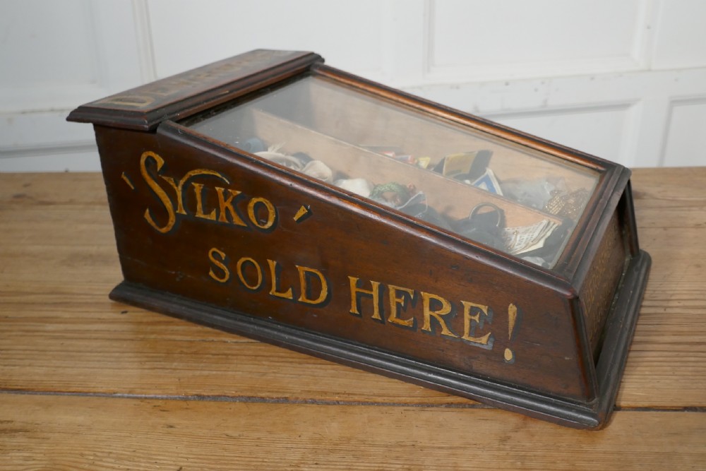 Edwardian Dewhurst’s Sylko Counter Top Cotton Reel Display Case Cabinet  View VII