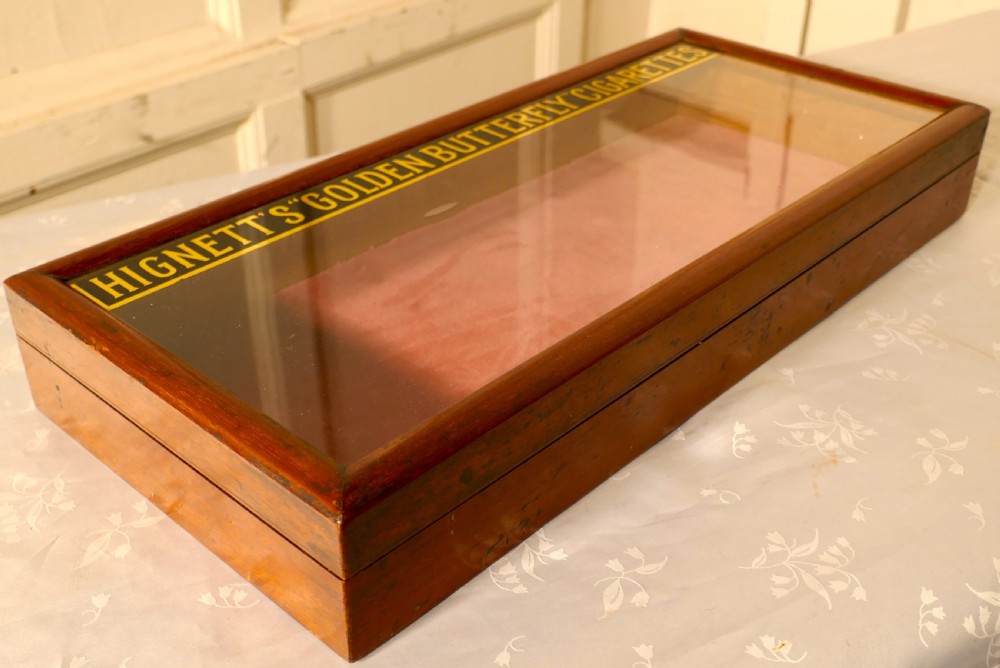 Victorian Mahogany Counter Top Cigarette Cabinet, Shop Display View III