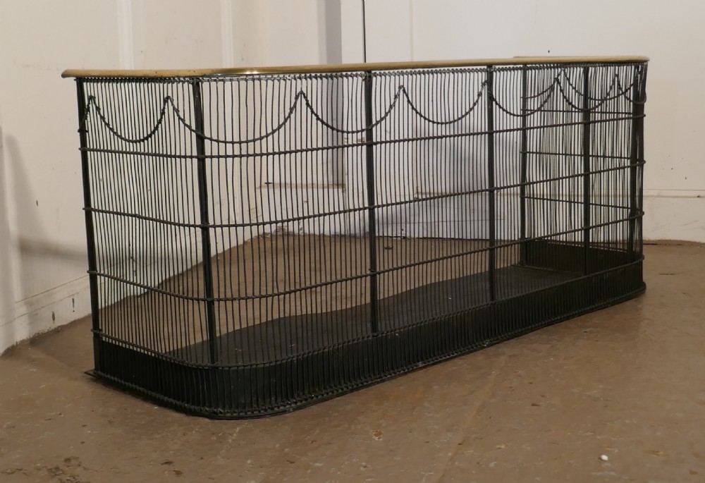 A Georgian Brass and Iron Club Fender or Nursery Fire Guard View II