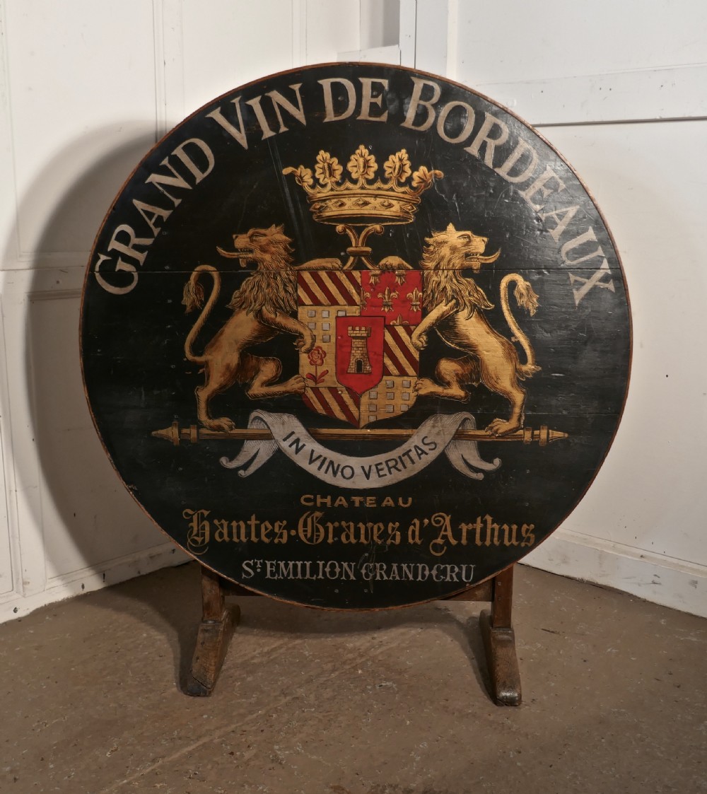 19th Century French Vineyard Wine Table From Chateau Nantes-Graves d’Arthus