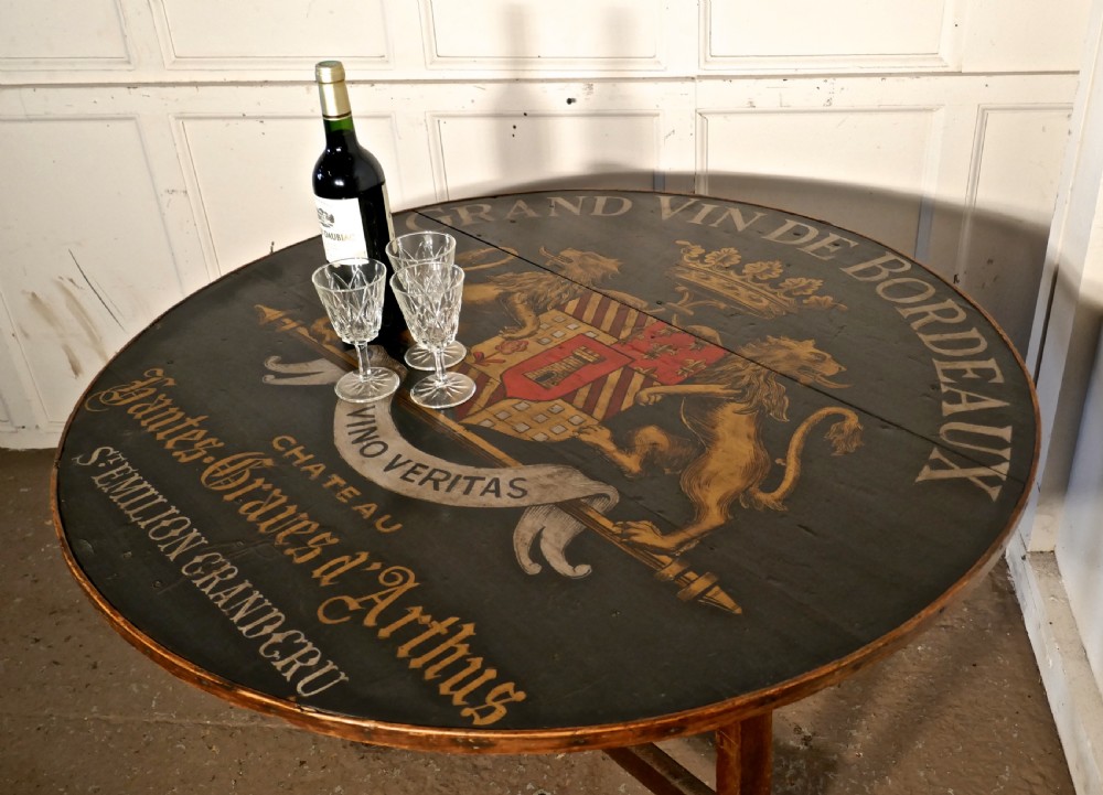 19th Century French Vineyard Wine Table From Chateau Nantes-Graves d’Arthus View VIII