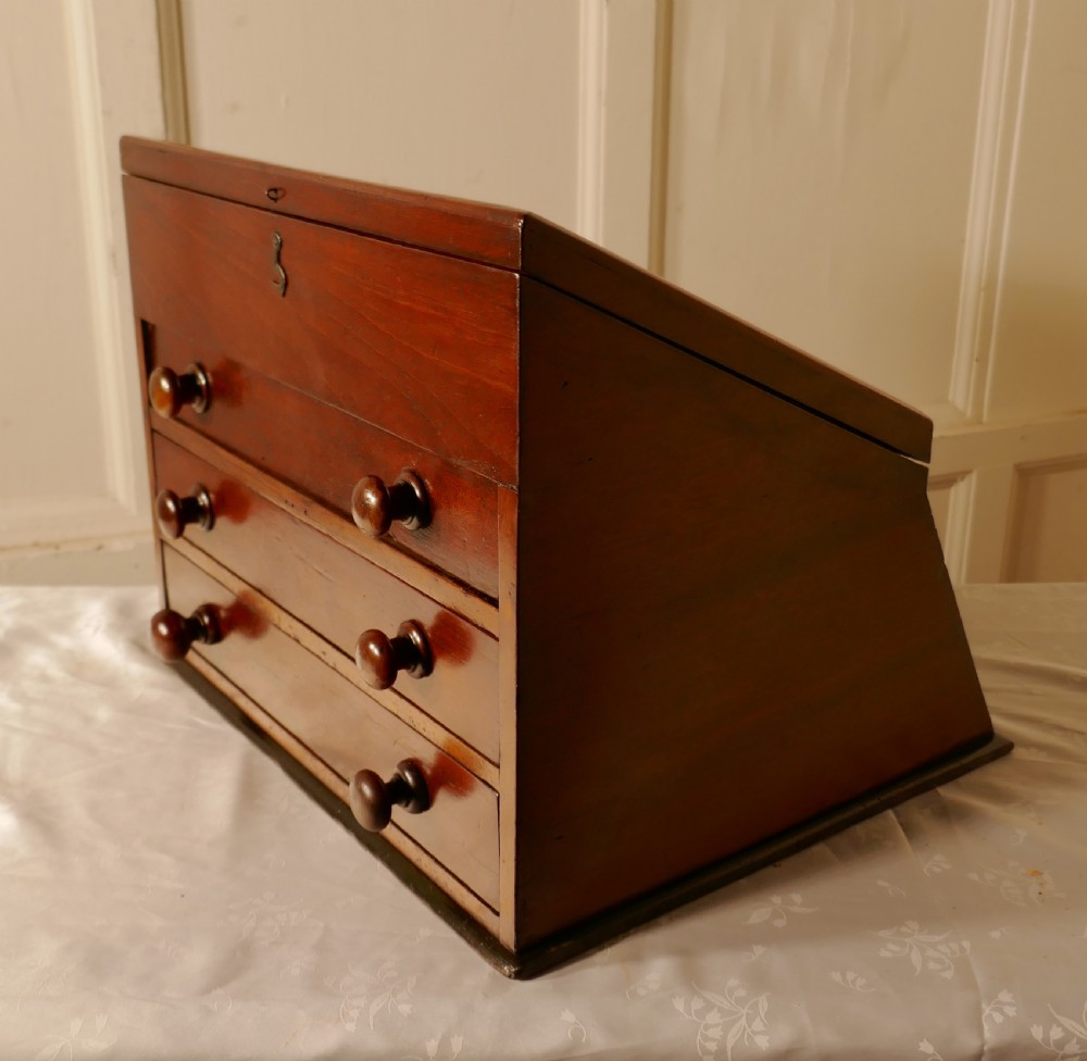 Victorian Mahogany Haberdashery Counter Top Shop Display Cabinet View VII