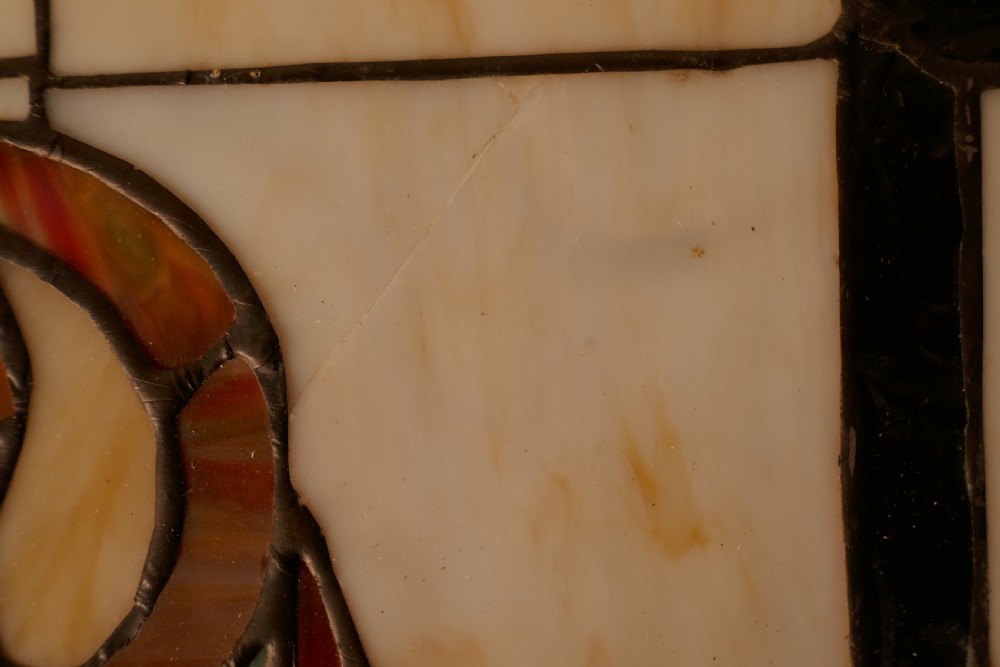 Arts and Crafts Stained Glass Panel  View IV