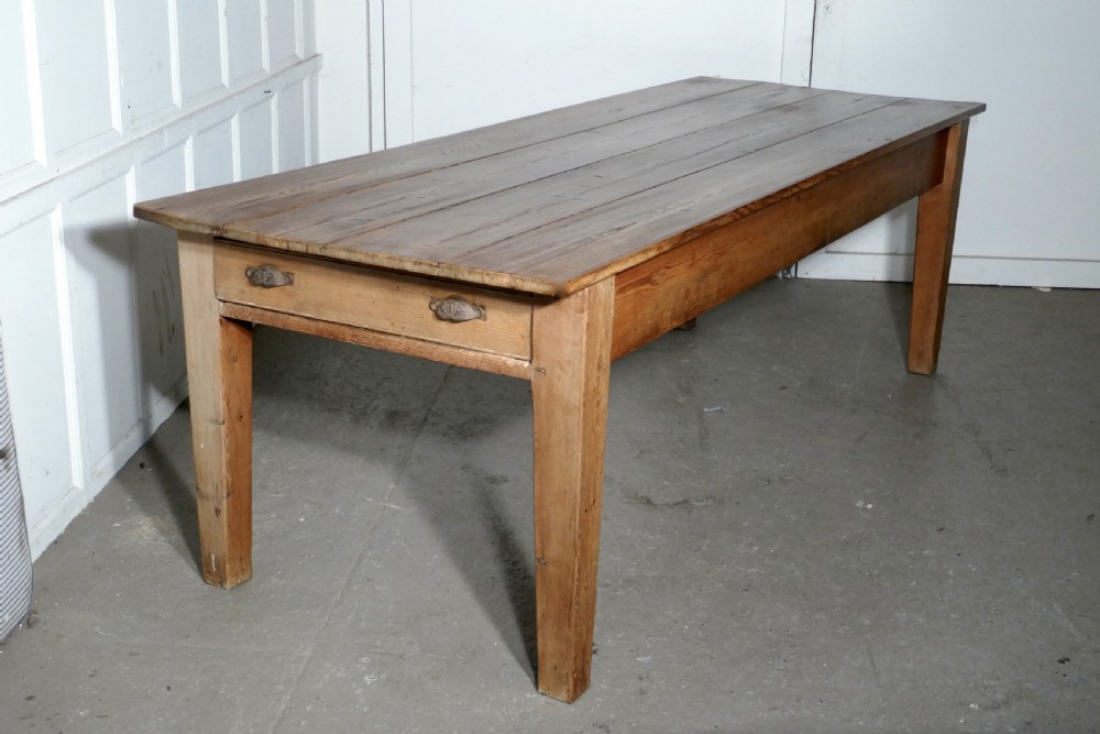 A Large Early 19th Farmhouse Pine Table View XI