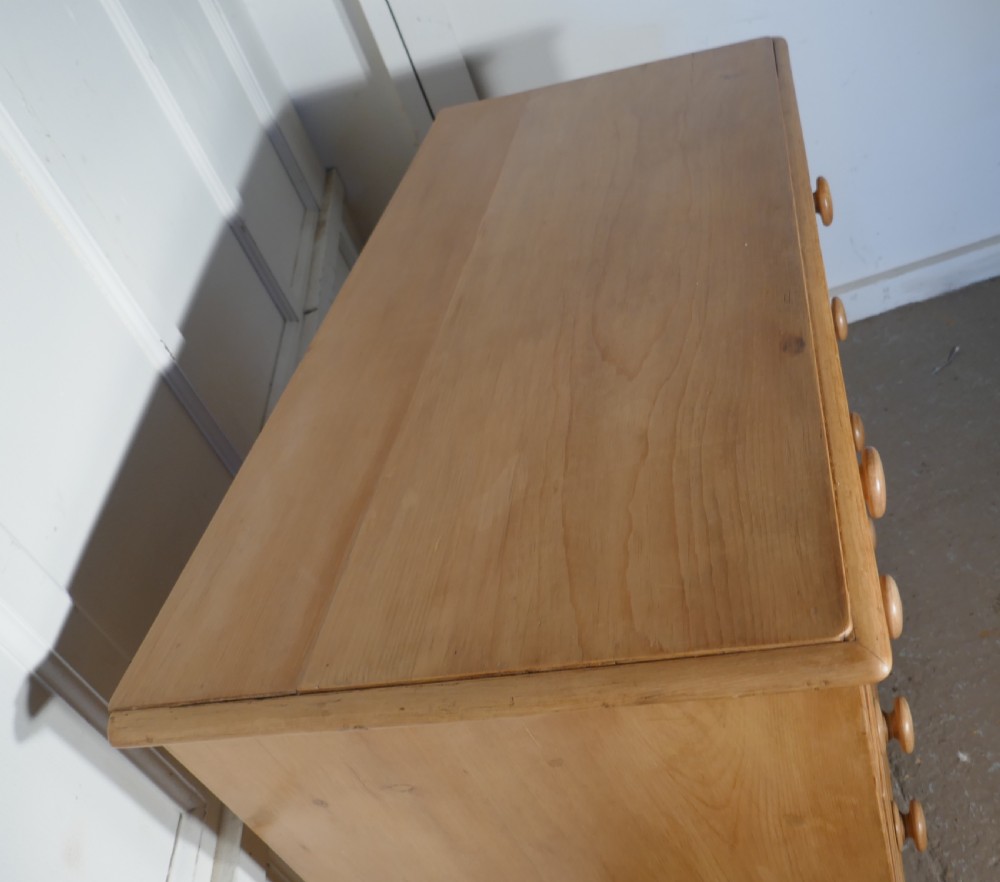 A Large Restored Victorian Pine Chest of Drawers View III