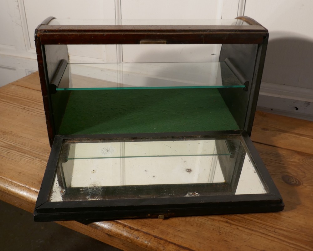 Victorian Curved, Mirrored Shop Display Cabinet View VI