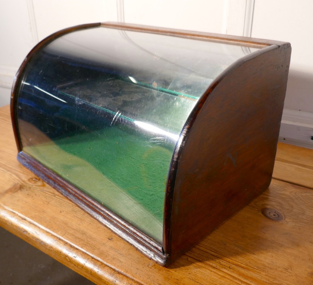 Victorian Curved, Mirrored Shop Display Cabinet View VIII