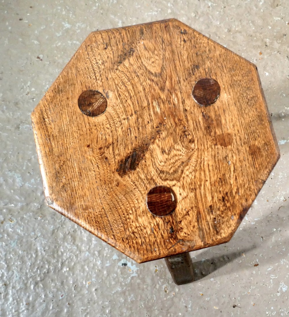 Elm Milking Stool or Dairy Stool View II