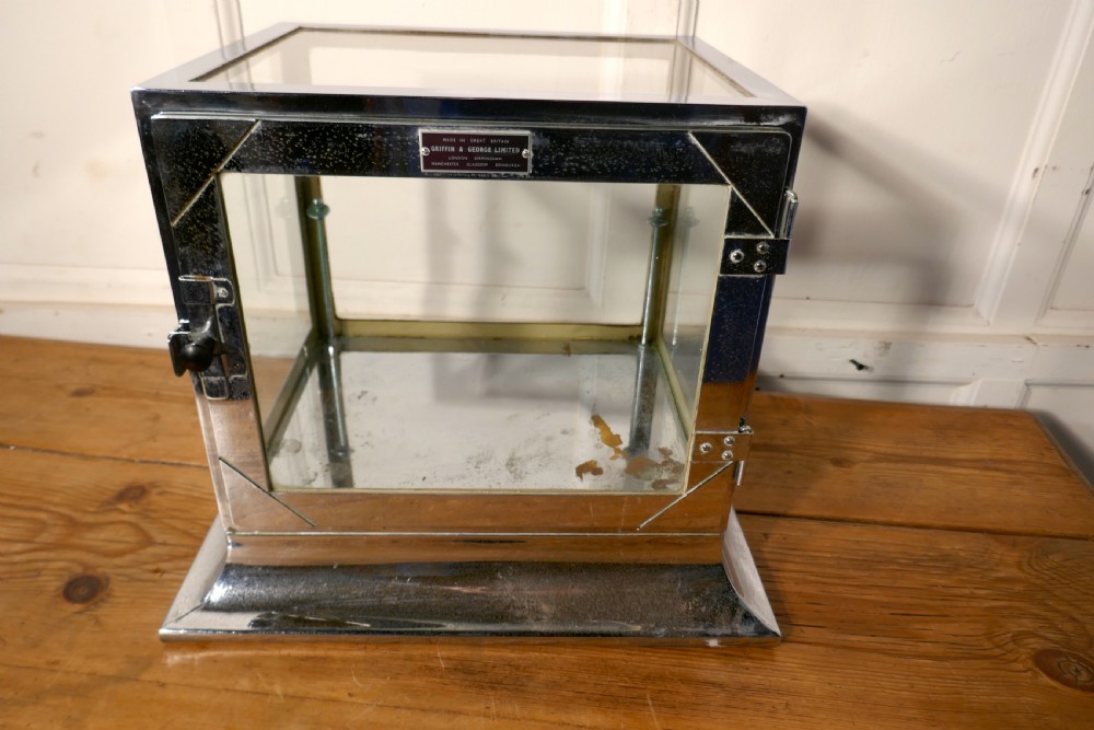 Art Deco Chrome and Glass Cabinet  View IV
