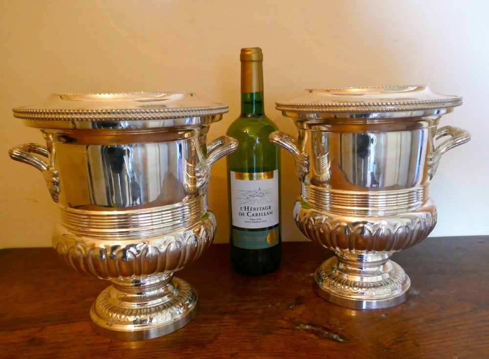 A Fine Pair of Campana Style Wine Coolers, Champaign Ice Buckets View IV