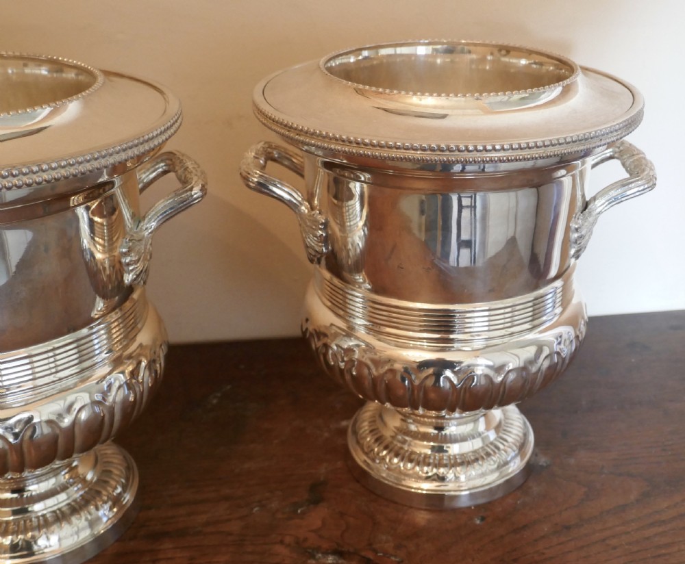 A Fine Pair of Campana Style Wine Coolers, Champaign Ice Buckets View VI