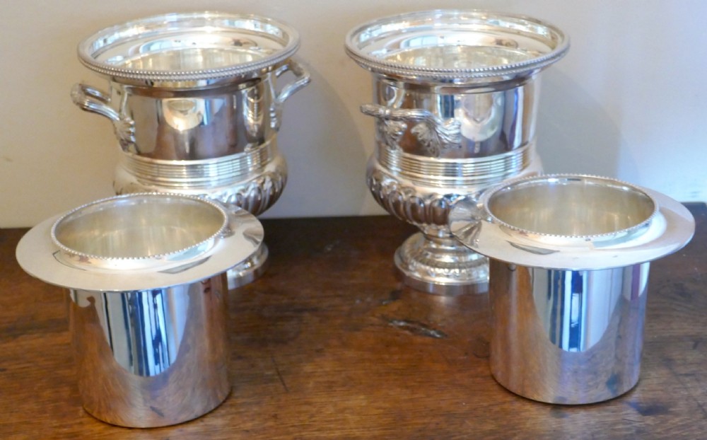 A Fine Pair of Campana Style Wine Coolers, Champaign Ice Buckets View XI