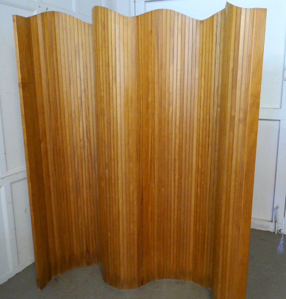 French Art Deco Tambour Room Divider Screen