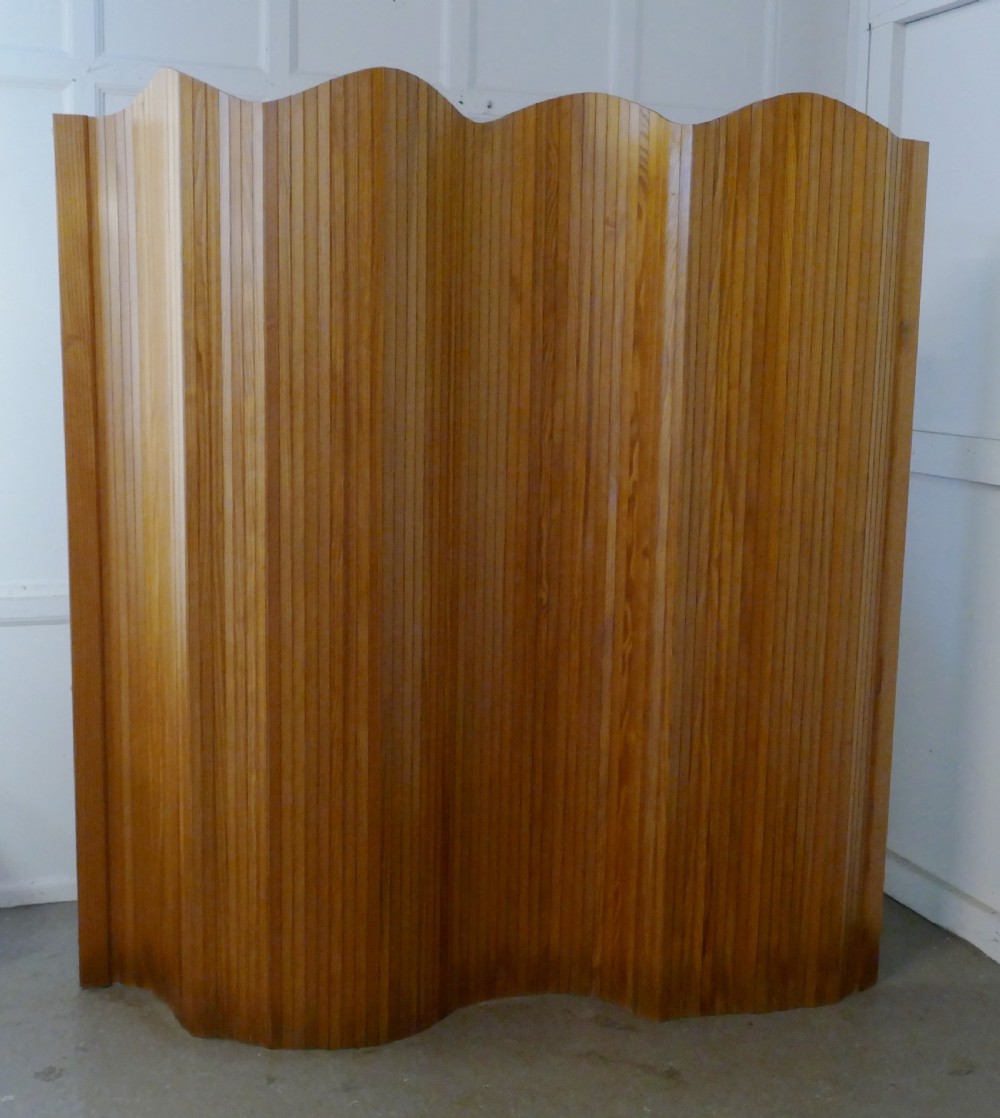 French Art Deco Tambour Room Divider Screen View IV