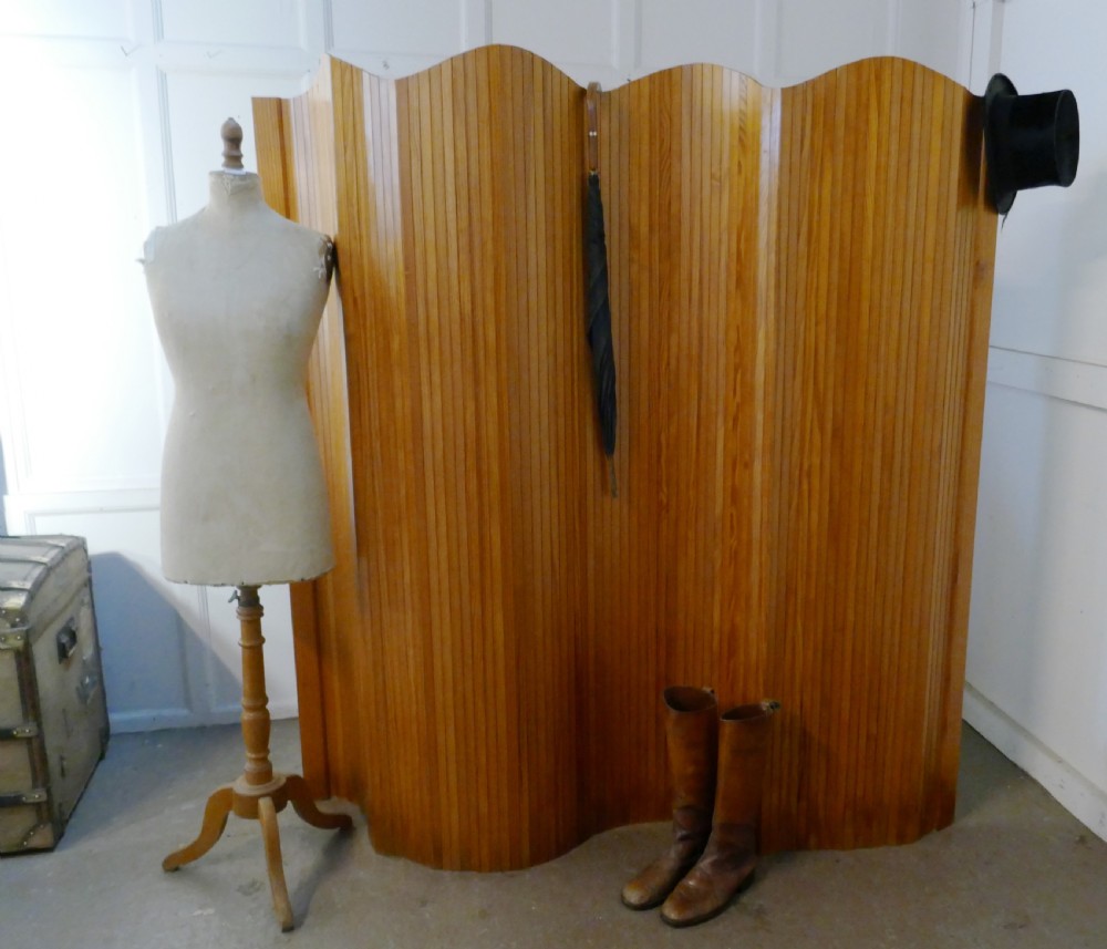 French Art Deco Tambour Room Divider Screen View VI