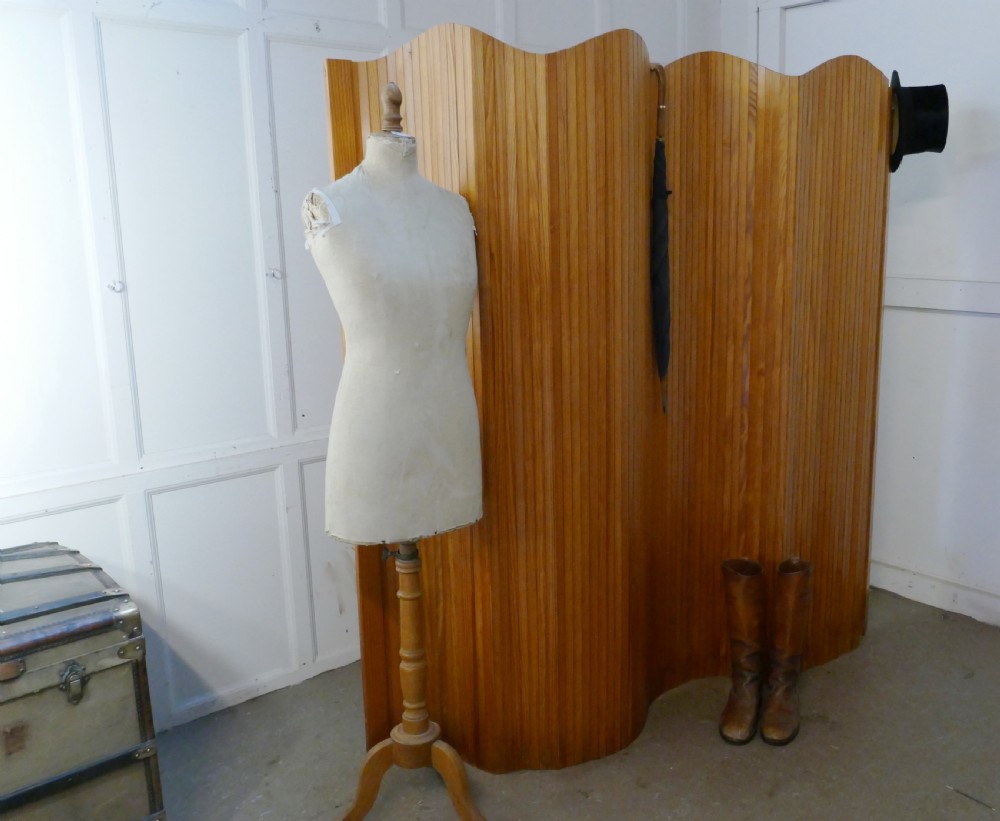 French Art Deco Tambour Room Divider Screen View VIII