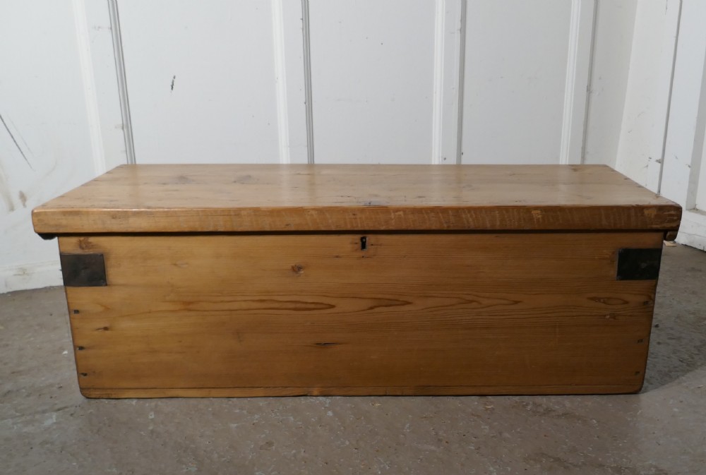 Victorian Pine Blanket Box,  View VI