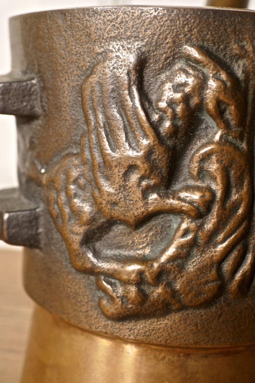 Oriental Bronze Pestle and Mortar  View VIII