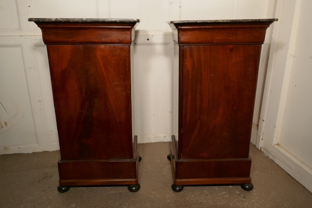 A Pair of Figured Mahogany Bedside Cupboards View VIII