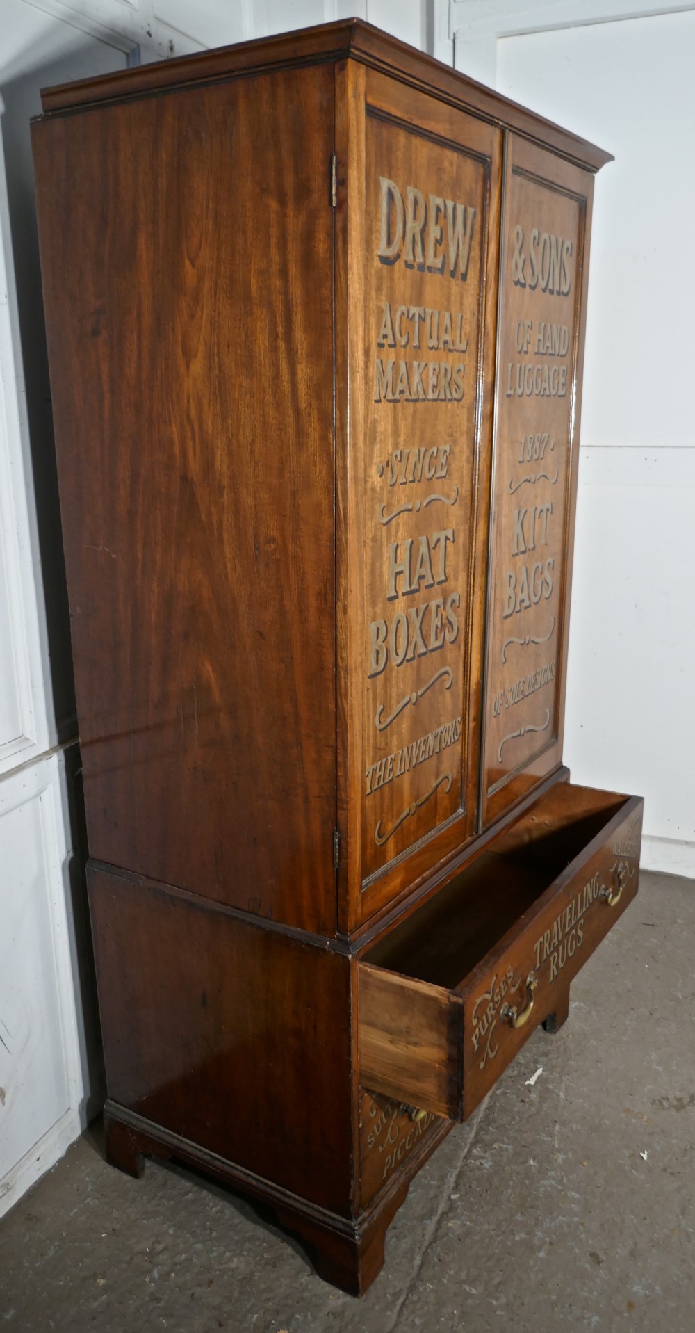A Victorian Mahogany Shelved Press with Hanging rail View VI