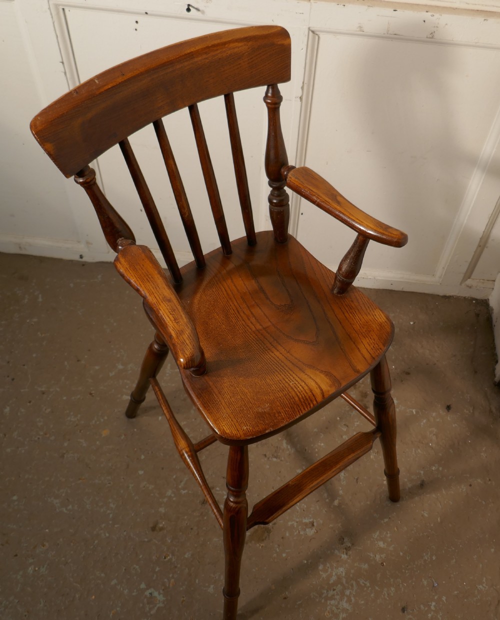 Early 19th Century Ash and Elm Childs High Chair View III